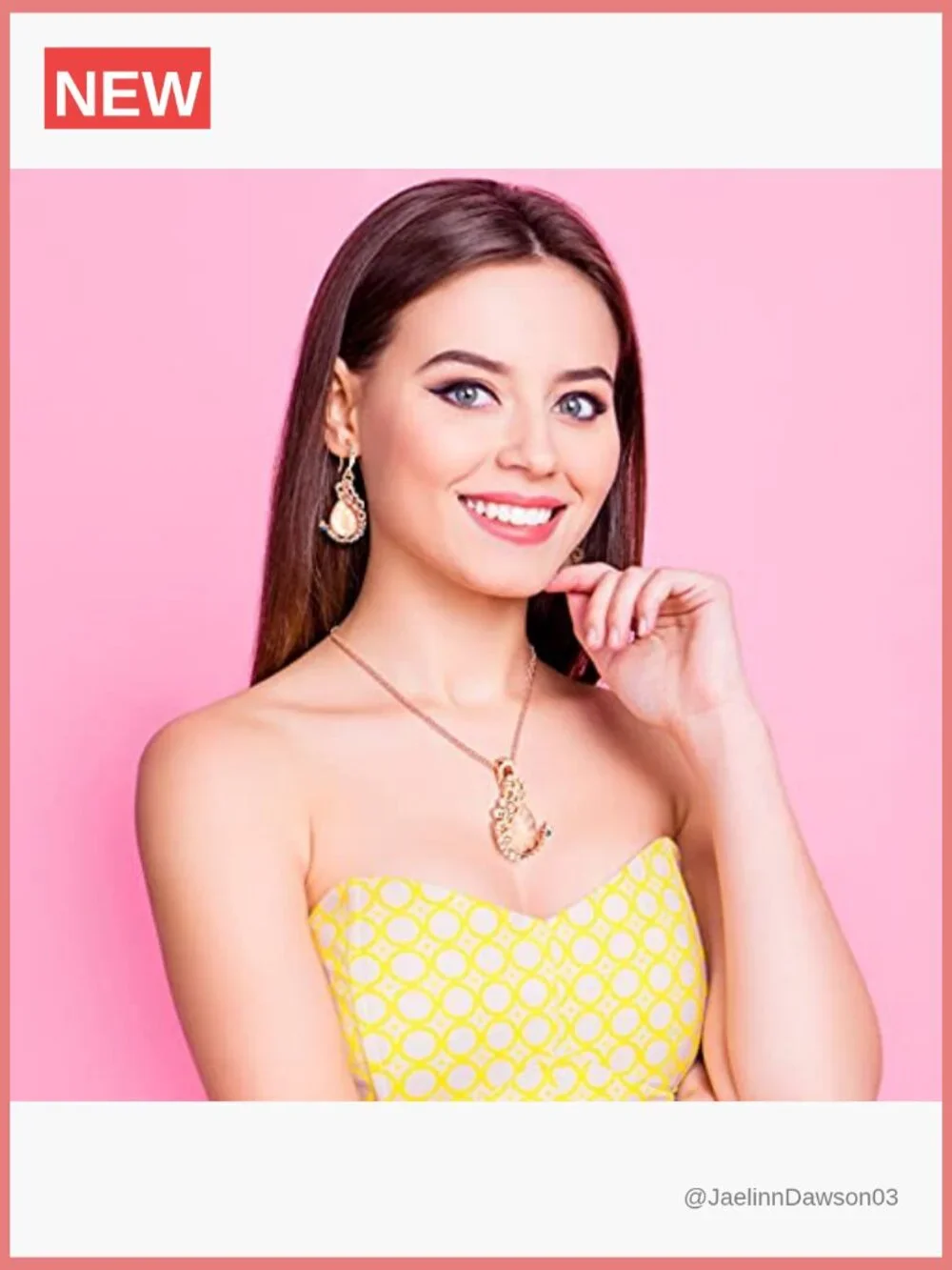 4 Piece Crystal Jewelry Set Necklace and Earring Sets Women